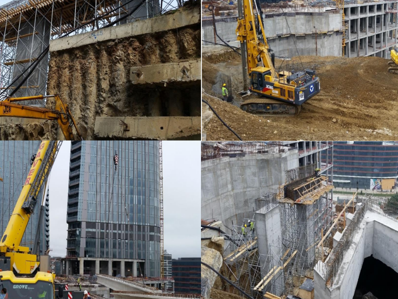 Skyland İstanbul Projesi Viyadük Yapımı, Altyapı İşleri ve  G Blok İnşaatı